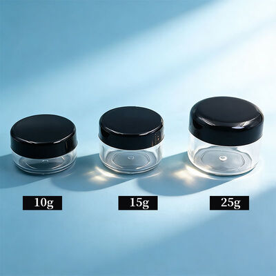 Pot de crème cosmétique personnel 10g 15g 25g Pot de crème en plastique PP