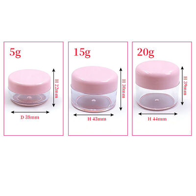 Pot de crème pour le visage, contenant vide pour cosmétiques, soins de la peau, 5g, 15g, 20g