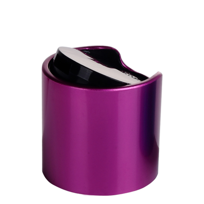 OEM cosmétique de plastique en aluminium de Flip Top de dessus de disque des capsules 28mm