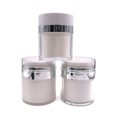 pot privé d'air de crème de pompe de 1oz 4oz, pot cosmétique acrylique pour l'emballage de soins de la peau
