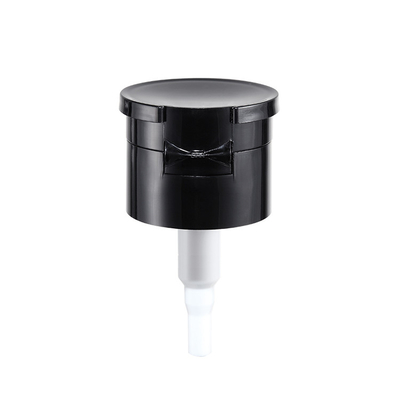 Pompe en plastique noire 28mm de solvant de vernis à ongles 33mm pour la bouteille de nettoyage de beauté cosmétique