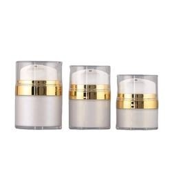 Bouteilles privées d'air givrées rechargeables de luxe faites sur commande de pompe pour l'emballage cosmétique de soins de la peau
