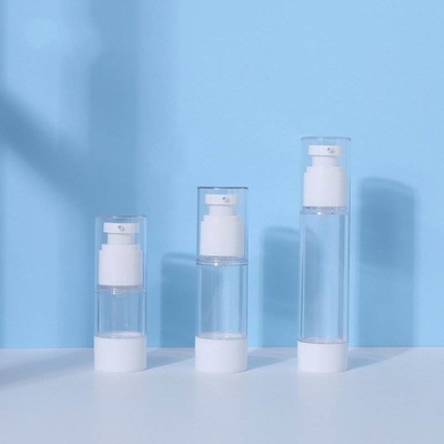 Bouteilles privées d'air cosmétiques en plastique de pompe pour la lotion crème 15ml 30ml 50ml de yeux de visage