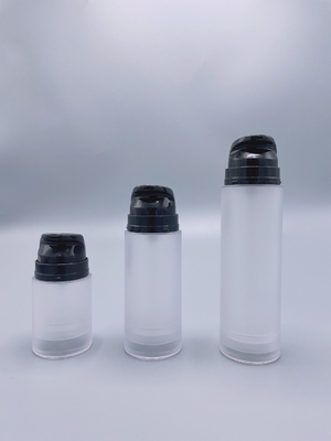 La pompe privée d'air réutilisée de la vis pp met 50ml en bouteille 100ml 150ml