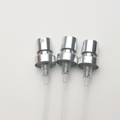 atomiseur en aluminium argenté de parfum de pompe de jet de cuir embouti de brume de 15mm