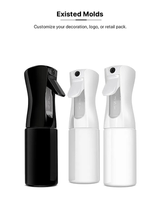 bouteille continue fine en plastique de jet de l'eau de bouteille de pulvérisateur de la brume 200ml pour dénommer de cheveux