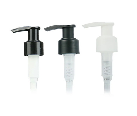28/410 PP Plastique shampooing douche pompe à lotion noire pour bouteille