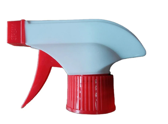 Pulvérisateur de déclenchement en plastique de couleur rouge-blanc 28 mm pour le nettoyage du jardin Bouteille de lavage