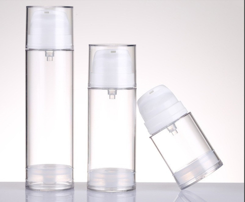Bouteilles de voyage sans air à vis à l' AS clair Bouteille sans air 30 ml 50 ml