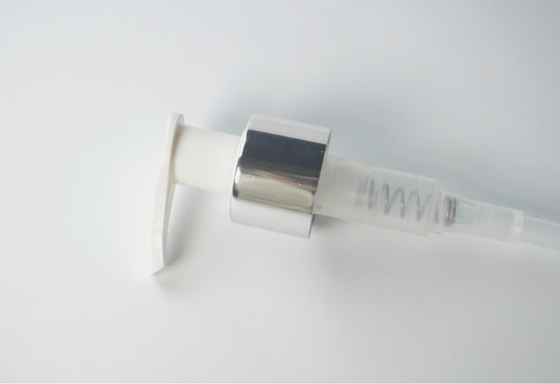 Pompe à lotion métallique système gauche droit pompe à shampooing pour bouteille et fournisseur en Chine