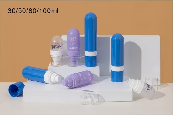 Bouteille de pulvérisation esthétique inverse en plastique de 30 ml, 50 ml, 80 ml et 100 ml pour parfums et shampooings cosmétiques