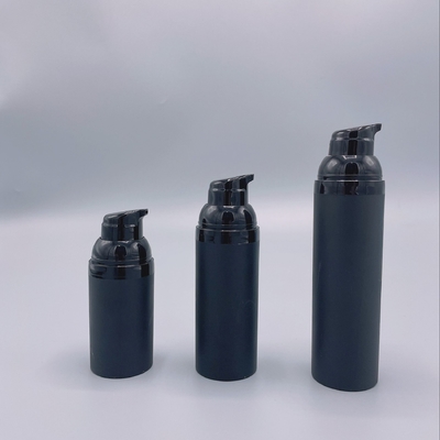 Bouteilles de pompe sans air en PP avec conception de ressort en plastique ou en métal