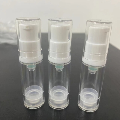 Bouteilles de pompe sans air de lotion de 5 ml Bouteille de lotion cosmétique en plastique