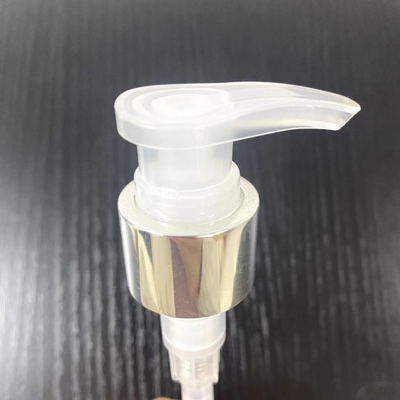 24/410 Pompes à vis pour bouteille de lotion en plastique en aluminium naturel à tête grande