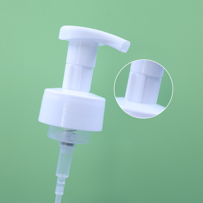 Éco-friendly F Plastique PP Matériau pompe à mousse Dispenser de presse à mousse pompe à ressort extérieur 43/410 pour le lavage à la main avec clip