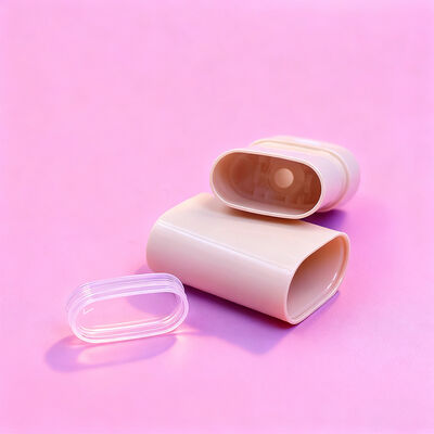 Emballage de déodorant en bâtonnet torsadé personnalisé ovale plat 15g 20g, rechargeable, pour déodorant corporel, écran solaire, tubes de conditionnement de déodorant