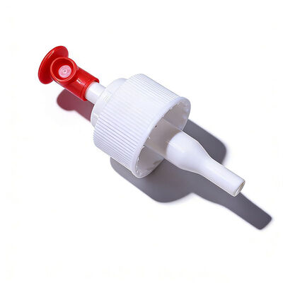 Pompes anti-déversement en plastique de 24 mm 28 mm 1 cc avec logo personnalisé et bouchon à vis pour bouteilles