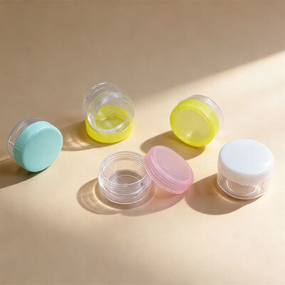 Container cosmétique 10g 15g Couleur personnalisée PS Plastic Eye Face Mini Body Cream Jar