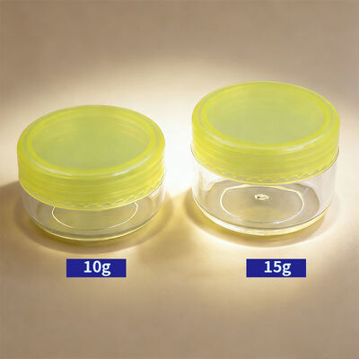 Container cosmétique 10g 15g Couleur personnalisée PS Plastic Eye Face Mini Body Cream Jar