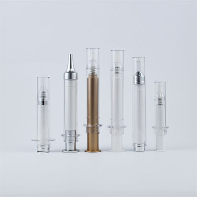 Seringue Airless Emballage Plastique Pompe Sérum Seringue Airless 5ml 10ml 15 ml 20ml Flacon Seringue Airless Cosmétique Réutilisable