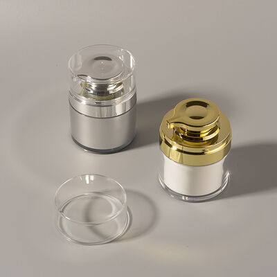 Bouteille à pompe sans air de 50 ml en gros, vente chaude, pour soins personnels, haute qualité, personnalisée