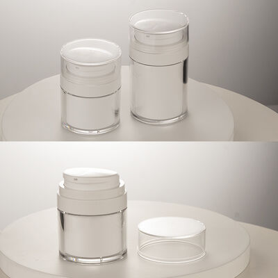 Flacon pompe airless de luxe de haute qualité 15 ml 30 ml 50 ml pour soins personnels flacons sous vide vente chaude usine en gros personnalisée