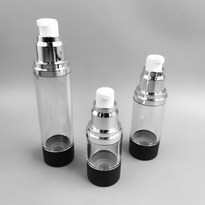 Vente chaude 15ml 30ml 50ml flacon pompe sans air vente en gros usine haute qualité pour soins personnels plastique