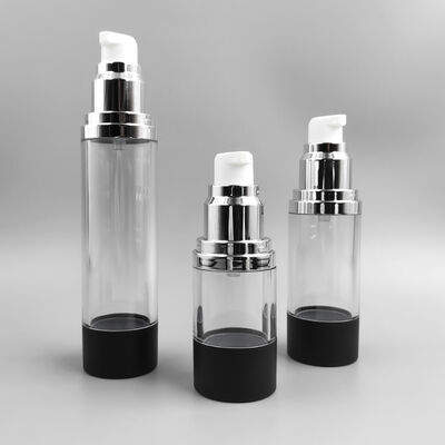 Vente chaude 15ml 30ml 50ml flacon pompe sans air vente en gros usine haute qualité pour soins personnels plastique