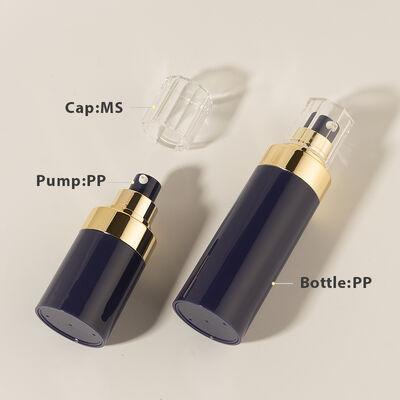 Bouteille à pompe sans air de luxe en gros d'usine 30 ml 50 ml 80 ml 100 ml 120 ml en vente chaude de haute qualité pour les soins personnels