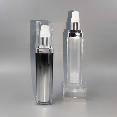 Bouteille sous vide double couche carrée de haute qualité en gros d'usine 30 ml 50 ml 75 ml conteneur de liquide cosmétique en promotion pour shampoing