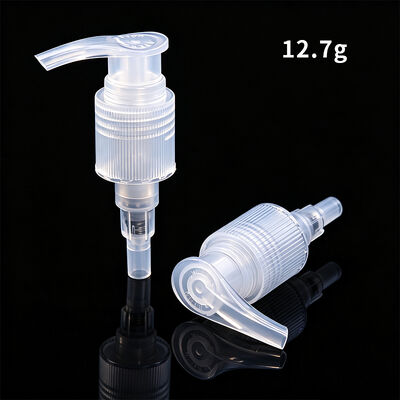 Pompe distributrice de savon et de shampoing en plastique, entièrement transparente, 24/415