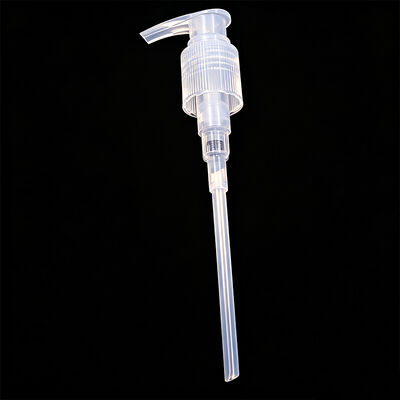 Pompe distributrice de savon et de shampoing en plastique, entièrement transparente, 24/415