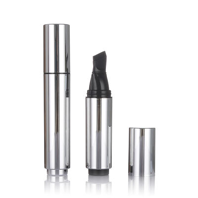 Bouteille de soins de la peau sans air de couleur noire Bouteille de lotion sans air en plastique de 20 ml avec tête de pinceau