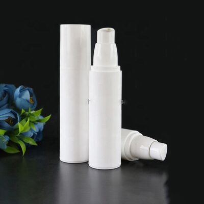 Emballage cosmétique blanc unique Bouteille en plastique sans air ronde de 50 ml