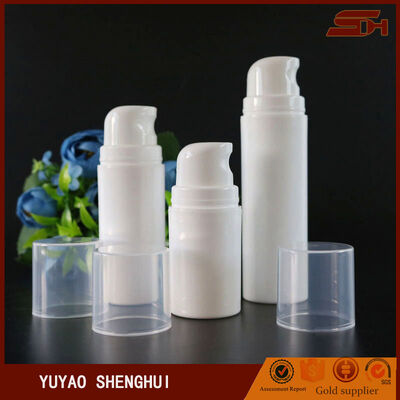 Emballage cosmétique blanc unique Bouteille en plastique sans air ronde de 50 ml