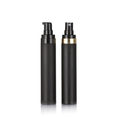 Bouteille sans air noire de qualité supérieure 15 ml 30 ml 50 ml bouteilles cosmétiques sans air en plastique PP