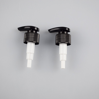 Pompe noire de bouteille de shampooing, vis 1.8cc sur la pompe 28/410 de distributeur de savon