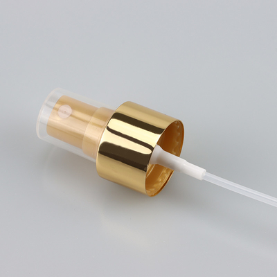 Sortie 0.12cc fine en aluminium de la pompe 24/410 de pulvérisateur de brume d'or brillant