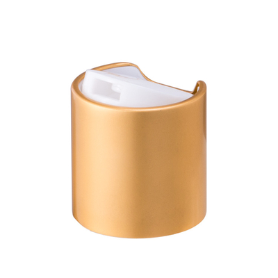 Capsules cosmétiques supérieures de disque d'or 24/410 matière plastique en aluminium