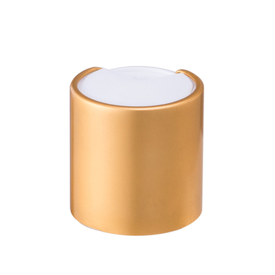 Capsules cosmétiques supérieures de disque d'or 24/410 matière plastique en aluminium