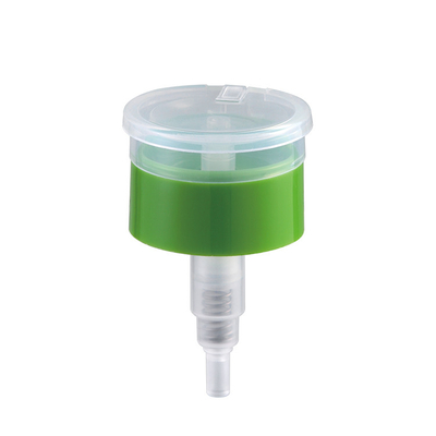 Pompe en plastique de solvant de vernis à ongles, couleur verte claire de pompe de bouteille d'acétone