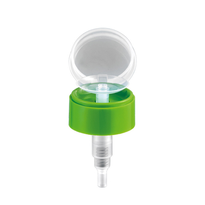Pompe en plastique de solvant de vernis à ongles, couleur verte claire de pompe de bouteille d'acétone