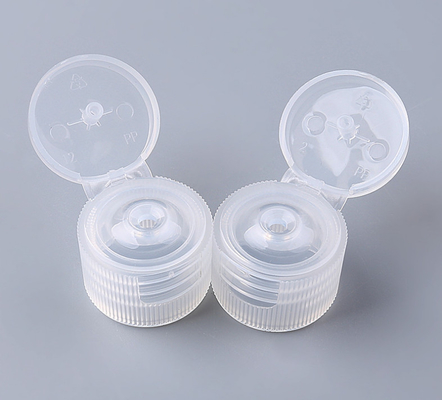 Capsules cosmétiques de vis à nervures 20/410 24/410 transparent