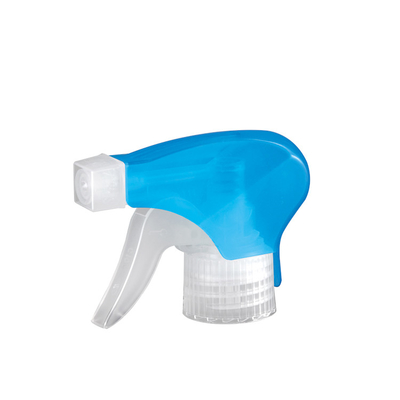 Pulvérisateur en plastique bleu transparent 28/410 de déclencheur pour l'eau de nettoyage