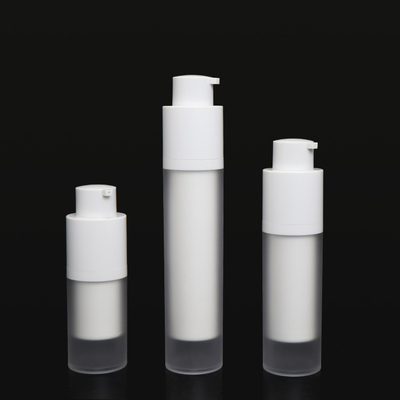 Bouteilles privées d'air de pompe de commutateur de torsion, matière plastique crème cosmétique de la bouteille pp