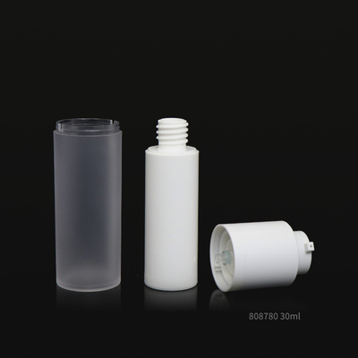Bouteilles privées d'air de pompe de commutateur de torsion, matière plastique crème cosmétique de la bouteille pp