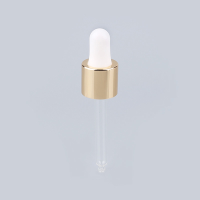 Le compte-gouttes cosmétique argenté de bouteille d'or complète pour les huiles essentielles 18/410 20/410