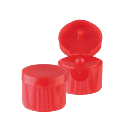 Capsules cosmétiques en plastique bleues, 24mm Flip Top Cap For Disinfectant