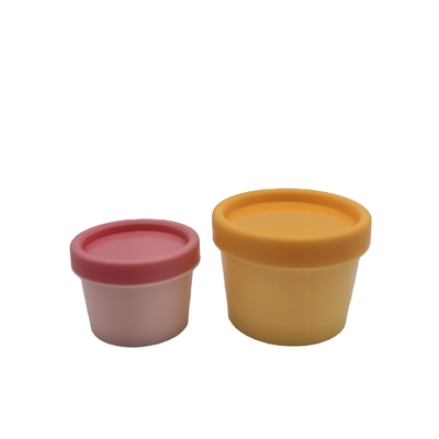 Pots cosmétiques en plastique de pp, emballage crème facial de pot de 50g 100g