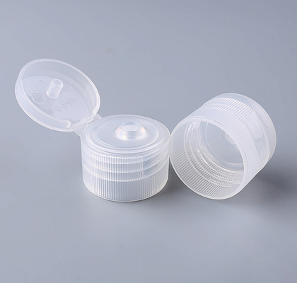 Les capsules 20mm cosmétiques transparentes, aseptisant en plastique de main couvre Flip Top